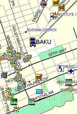 نقشه GPS دستی و خودرویی   نقشه رهیاب جمهوری آذربایجان30455